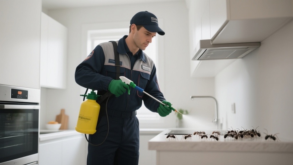 Professional pest control technician in Greer SC